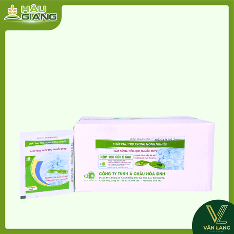 Á CHÂU - CHẤT PHỤ TRỢ TRONG NÔNG NGHIỆP 5ml - Polyalkyleneoxide Modified Heptamethyltrisiloxane 100% - Giúp tăng độ lan trải – thấm sâu – bám lâu của các hỗn hợp phun