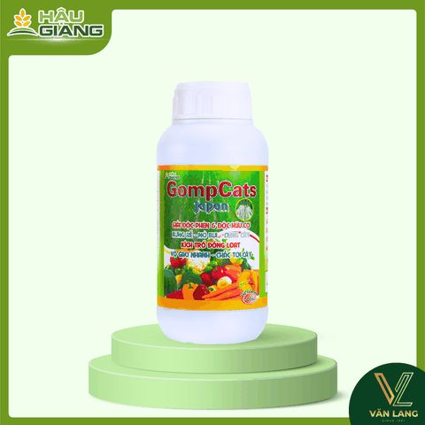 HẬU GIANG - Phân bón vi lượng GOMPCATS JAPAN 500ML - B 2.000 ppm + Cu 1.000 ppm + Fe 1.000 ppm + Zn 1.000 ppm - Cải thiện đất, giúp nở bụi, bung rễ, đẻ nhánh, hỗ trợ hoa, trái