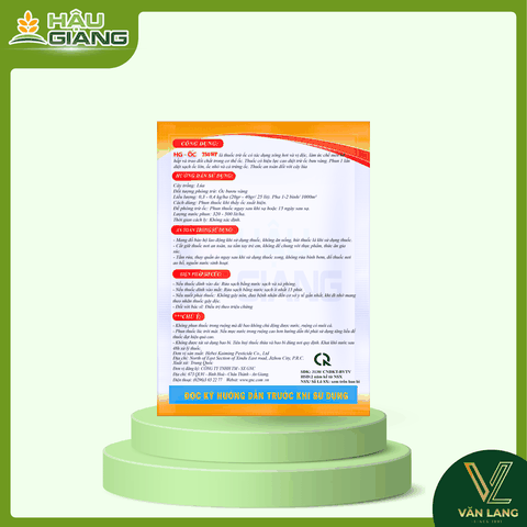 HẬU GIANG - Thuốc trừ ốc HG ỐC 750WP 80GR - Niclosamide: 750 g/kg - Đặc trị ốc bươu vàng