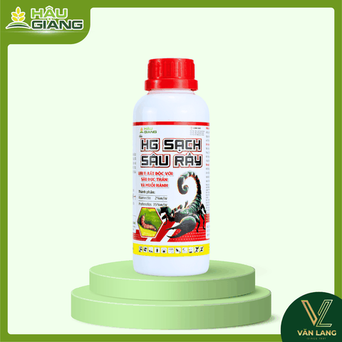 HẬU GIANG - HG SẠCH SÂU RẦY 37EC 450ML - Abamectin 2% w/w + Profenofos 35% w/w - Đặc trị sâu tơ, sâu cuốn lá, sâu đục thân, sâu đục quả, rệp sáp, rầy
