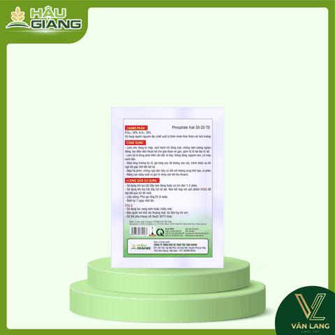 HẬU GIANG - Phân bón NPK HG 02 JAPAN 40GR - P₂O₅ 30% + K₂O 20% - Dưỡng cây giai đoạn làm đồng, trổ bông