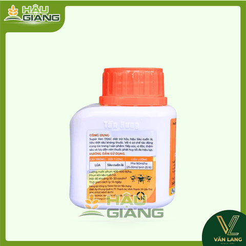 TẤN HƯNG - Thuốc trừ sâu SUPER KEN 170SC 240ml - Chlorfenapyr 150 g/l + Emamectin Benzoate 20 g/l - Chuyên trị sâu cuốn lá, sâu đục thân, sâu tơ, sâu khoang, sâu xanh,...