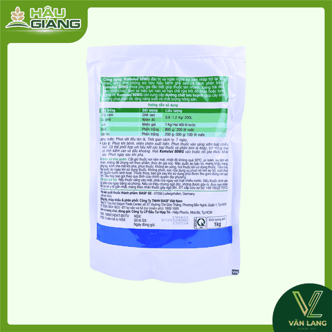 BASF - Thuốc trừ bệnh KUMULUS® 80WG 1kg - Sulfur 800 g/kg -Trừ bệnh phấn trắng, ghẻ sẹo, mốc tán đốm mốc, đốm phấn, nhện đỏ, nhện gié