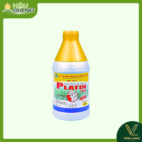 CPC - Thuốc trừ cỏ PLATIN 55EC 450ML - Butachlor 275g/l  Propanil 275g/l - Trừ cỏ chọn lọc,cỏ lồng vực, cỏ đuôi phụng và cỏ chác lác