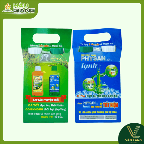LÚA VÀNG - Thuốc trừ bệnh ROCKSAI 525SE (250ml) + PHYSAN 20SL (200ml) - Tricyclazole 400 g/l + Propiconazole 125 g/l +  Quaternary Ammonium Salt 20% w/w + Đặc trị mạnh đạo ôn lá, đạo ôn cổ, thối cổ gié, thối cổ bông.