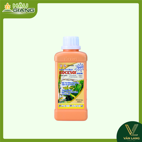 LÚA VÀNG - Thuốc trừ bệnh ROCKSAI 525SE (250ml) + PHYSAN 20SL (200ml) - Tricyclazole 400 g/l + Propiconazole 125 g/l +  Quaternary Ammonium Salt 20% w/w + Đặc trị mạnh đạo ôn lá, đạo ôn cổ, thối cổ gié, thối cổ bông.