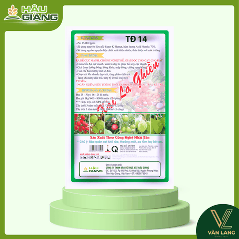 HẬU GIANG - Phân bón vi lượng SIÊU DINH DƯỠNG JAPAN 1KG - Zn 15.000 ppm + Acid Humic 70% - Cải thiện đất, giúp rễ khỏe, đâm chồi, đòng to, trái đẹp, giảm rụng trái