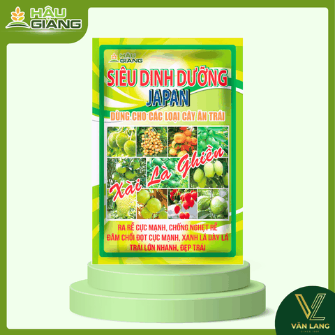 HẬU GIANG - Phân bón vi lượng SIÊU DINH DƯỠNG JAPAN 1KG - Zn 15.000 ppm + Acid Humic 70% - Cải thiện đất, giúp rễ khỏe, đâm chồi, đòng to, trái đẹp, giảm rụng trái