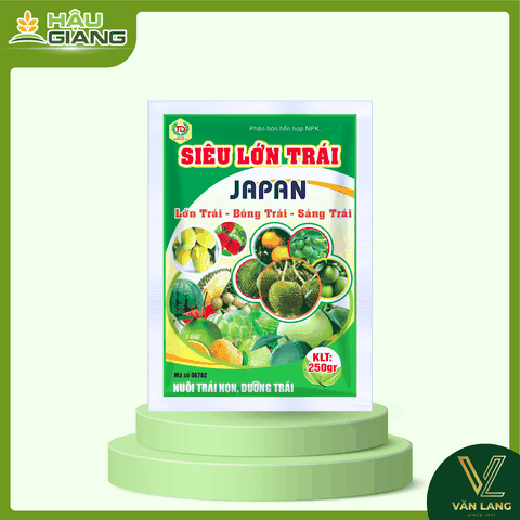 TD - Phân bón hỗn hợp NPK SIÊU LỚN TRÁI JAPAN  250GR - N 6% + P₂O₅ 16% + K₂O 36% + B 150ppm + Fe 150ppm + Zn 150ppm - Hỗ trợ nuôi trái, giảm rụng, tăng năng suất