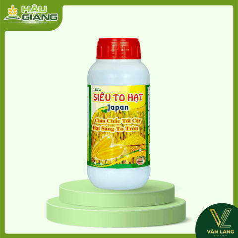 HẬU GIANG - Phân bón hỗn hợp NPK SIÊU TO HẠT JAPAN 500ML - N 5% + P₂O₅ 6% + K₂O 7% - Giúp nuôi hạt chắc khỏe, sáng – to – tròn, giúp lúa chín đồng đều
