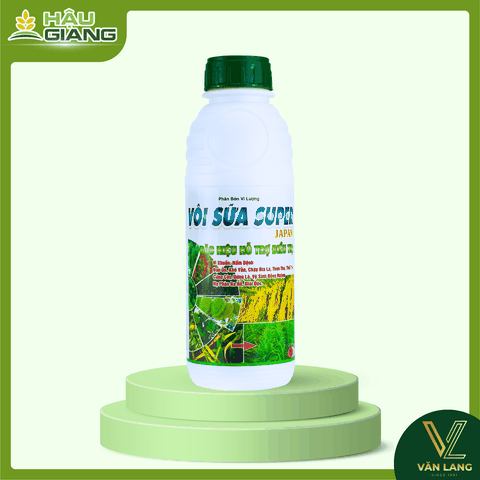 TD - Phân bón vi lượng VÔI SỮA SUPER JAPAN 1L - CaO 11% + B 2.000 ppm - Cải thiện đất, giúp cây khỏe mạnh, lá xanh bền, hạt chắc sáng