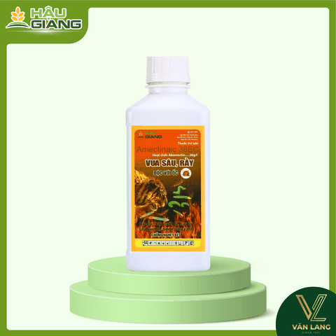 HẬU GIANG - VUA SÂU RẦY 3.6 EC 450ml - Abamectin 36g/l - Phòng trừ Sâu cuốn lá, rầy nâu, bọ trĩ, sâu đục thân, nhện lông nhung, sâu tơ, sâu xanh, sâu đục bẹ, nhện gié, ốc bươu vàng