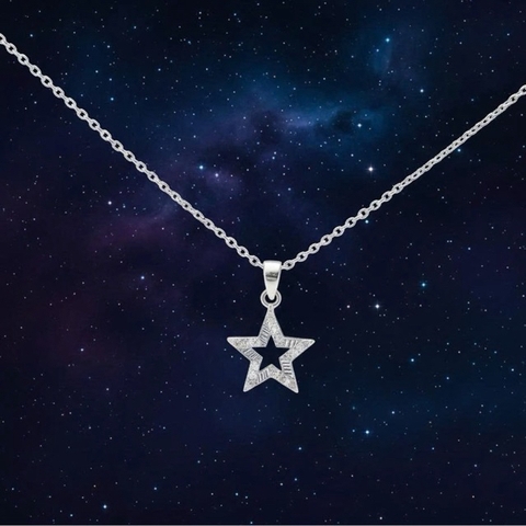 Mặt dây chuyền bạc 925 ngôi sao nạm đá Luna Jewelry