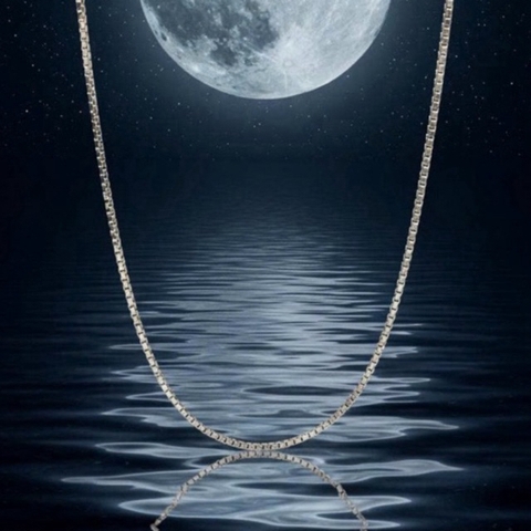 Dây chuyền bạc 925 sợi zig zag Luna Jewelry