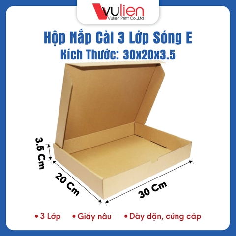 Hộp nắp gài 30x20x3.5