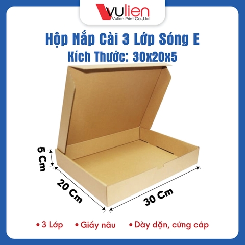 Hộp nắp gài 30x20x5
