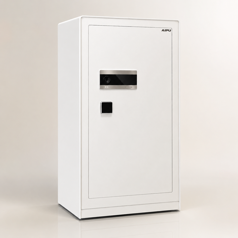 Két sắt nhập khẩu AIPU LZII-150W màu trắng vân tay thông minh cỡ lớn