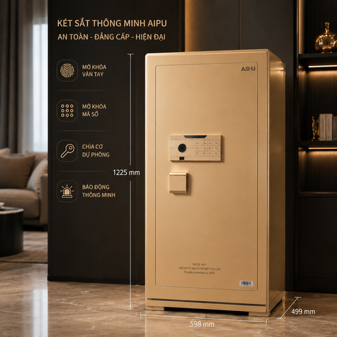 Két sắt to nhập khẩu Aipu ZR-120VI vân tay thông minh