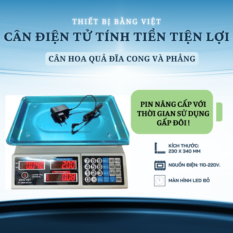 Cân điện tử tính tiền tiện lợi, cân hoa quả đĩa cong và phẳng