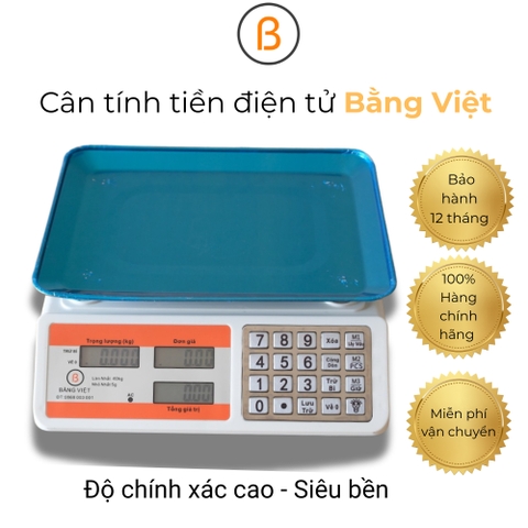 Cân điện tử tính tiền 40kg màu cam đĩa cong