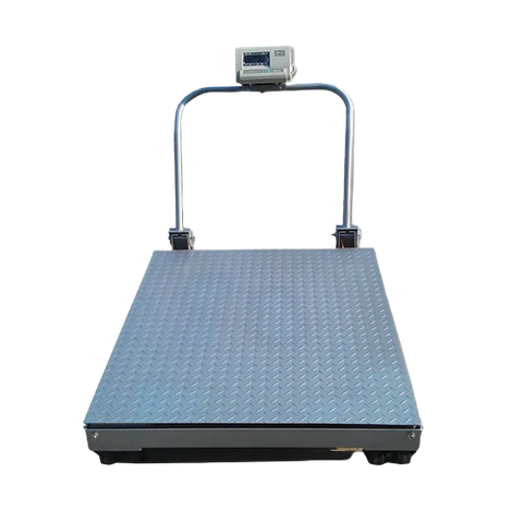 Cân sàn điện tử công nghiệp 1000kg có tay cầm