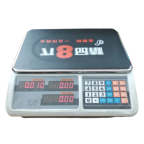 Cân định giá điện tử 30kg 50kg cân bàn 5g thép không gỉ