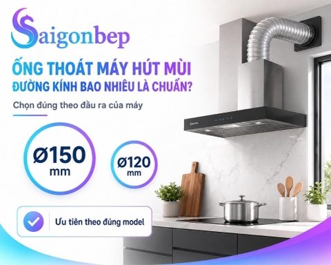 Ống Thoát Máy Hút Mùi Đường Kính Bao Nhiêu Là Chuẩn?