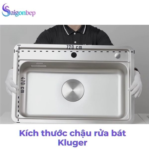 Kích thước chậu rửa bát Kluger 1 hố, 2 hố chi tiết