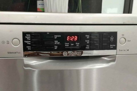 Lỗi E23 trên máy rửa bát Bosch: Tất cả nguyên nhân và cách xử lý tại nhà
