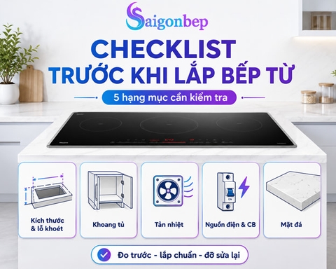 Những lưu ý quan trọng trước khi lắp đặt bếp từ