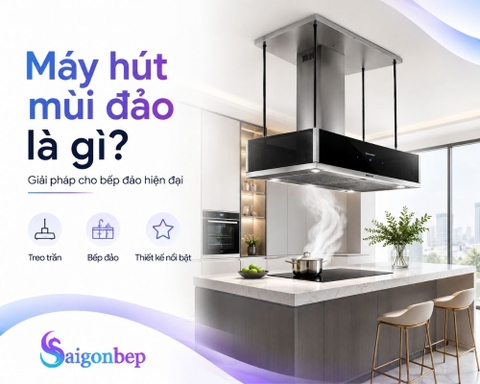 Máy hút mùi đảo đẹp nhưng nhà bạn có lắp được?