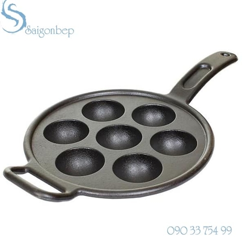 Chảo gang đổ bánh khọt Lodge P7A3