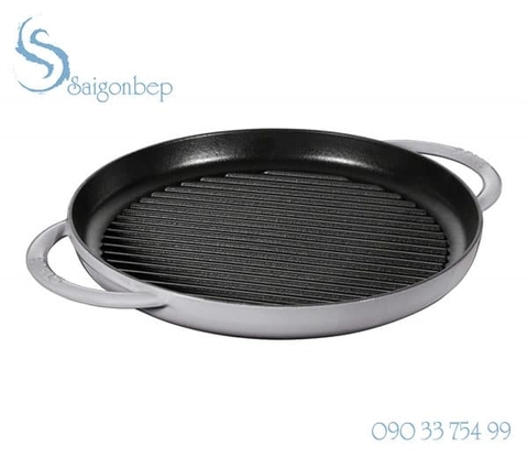 Chảo gang Staub Pure Grill Grey 26 - 1203018