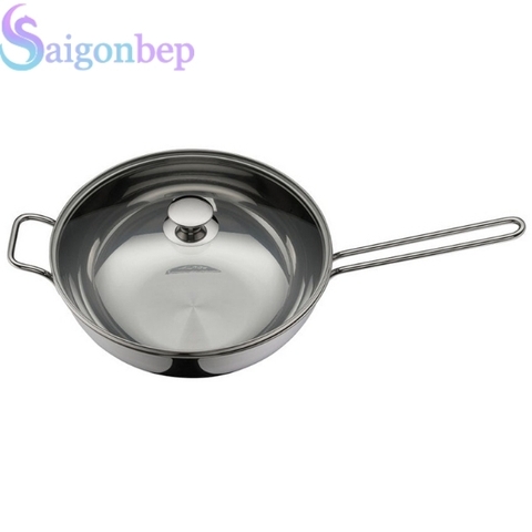 Chảo Xào WMF 30cm Có Nắp Kính - Kích Thước Lớn, Thiết Kế Sang Trọng