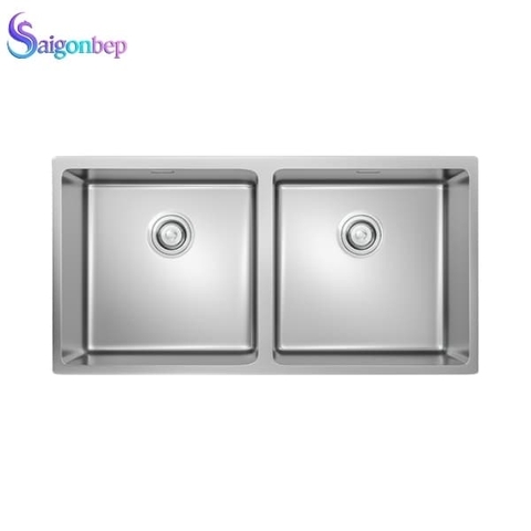 Chậu rửa bát 2 hố Konox Undermount Sink Cube 8744DU