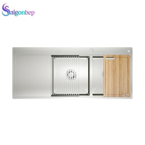 Chậu rửa bát 2 hố Konox KN11650TD – Bàn trái