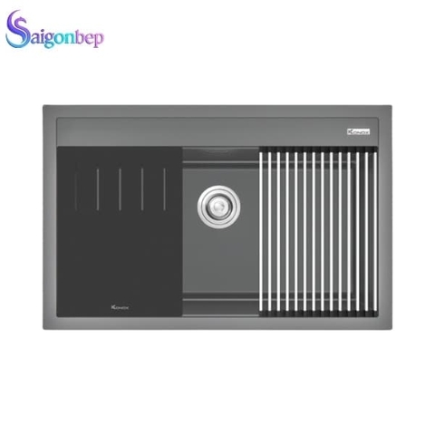 Chậu rửa bát 1 hố Konox Granite Sink Terra 790S Grey