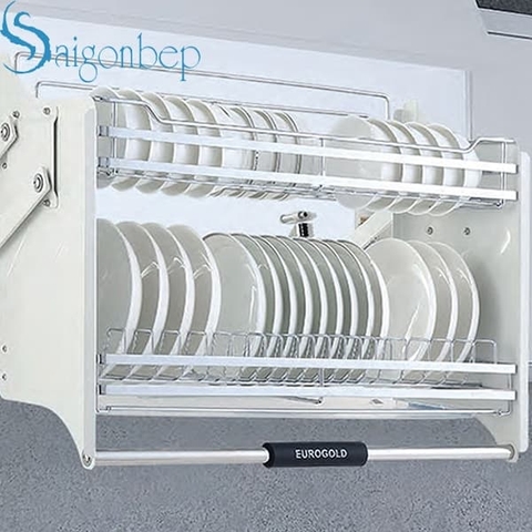 Giá nâng hạ chén đĩa inox bóng mạ crom eurogold EUI160