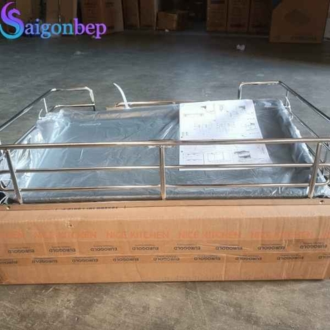 Giá xoong nồi nan oval âm tủ - gắn cánh EUROGOLD EPV5090F