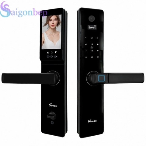 Khóa Vân Tay Demax EL-C626 BL Tích Hợp Camera Màn Hình
