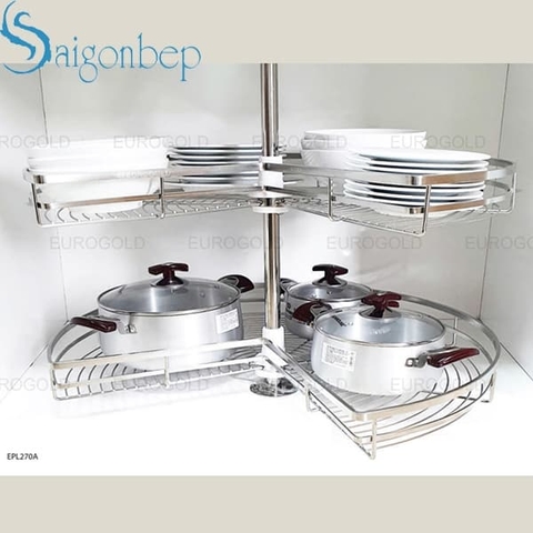 Mâm xoay inox nan dẹt Eurogold EPL270A