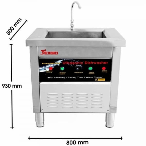 Máy rửa chén bát công nghiệp siêu âm Texgio Ultrasonic Standard TGU-800SS