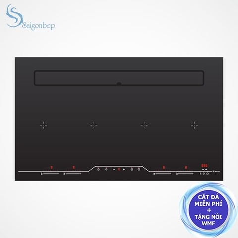 Bếp từ kết hợp máy hút khói khử mùi Malloca HIH-904 SLIM