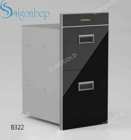 Thùng gạo mặt gương 2 tầng Eurogold B322