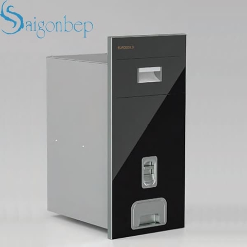 Thùng gạo mặt gương nút nhấn Eurogold B303