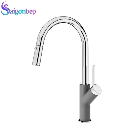 Vòi rửa bát Konox dây rút Ponte Grey