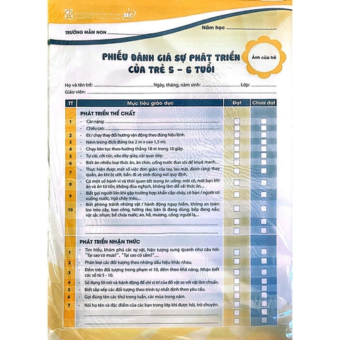Phiếu đánh giá trẻ cuối độ tuổi (Trẻ 5 - 6 tuổi)