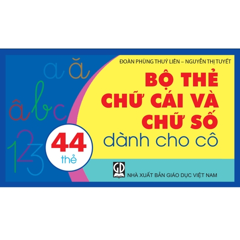 Bộ thẻ chữ cái và chữ số dành cho cô