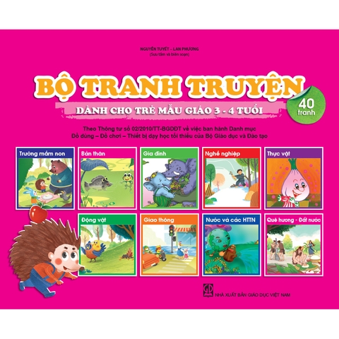 Bộ tranh truyện dành cho trẻ mẫu giáo 3 - 4 tuổi