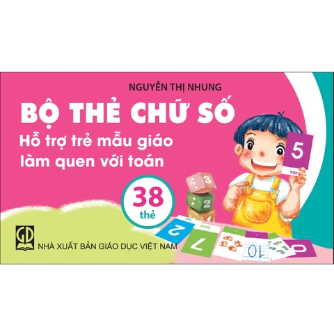 Bộ thẻ chữ số hỗ trợ trẻ mẫu giáo làm quen với toán
